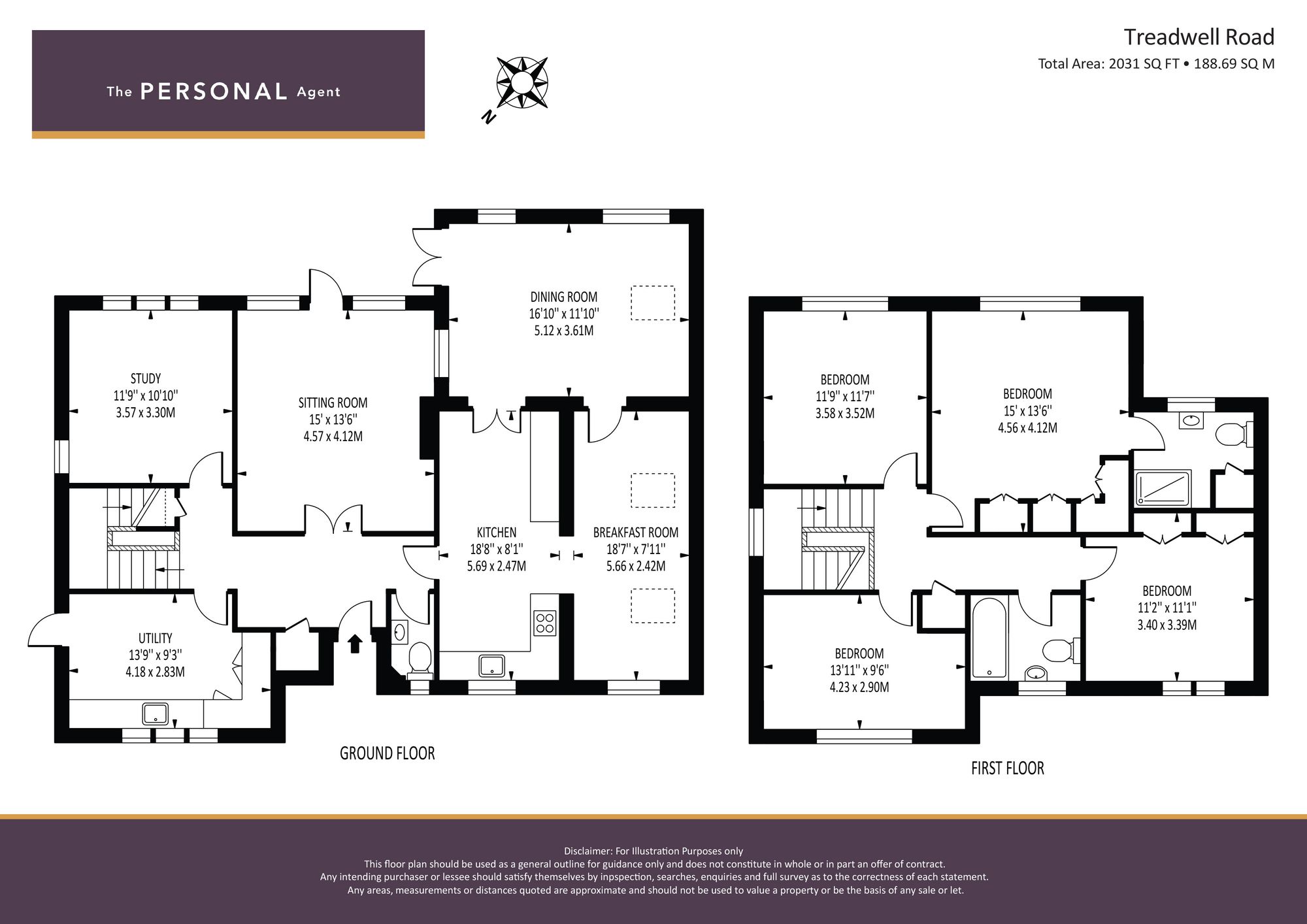 61, Treadwell Road, Epsom floorplan