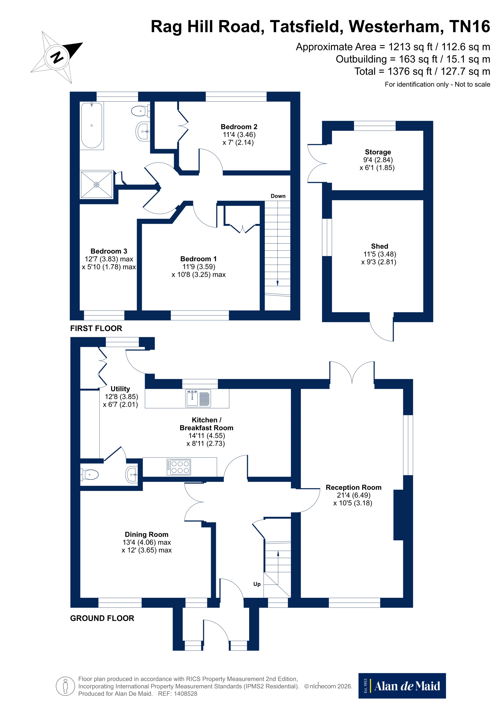 6 Parkside Cottages,, Rag Hill Road, Kent floorplan