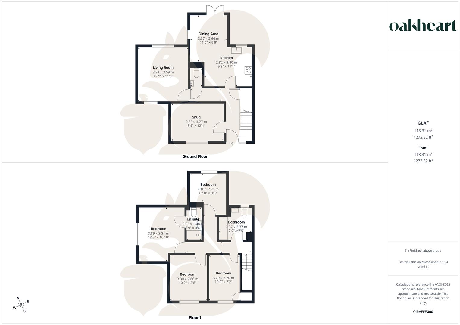 16, Martyns Rise, Sudbury floorplan