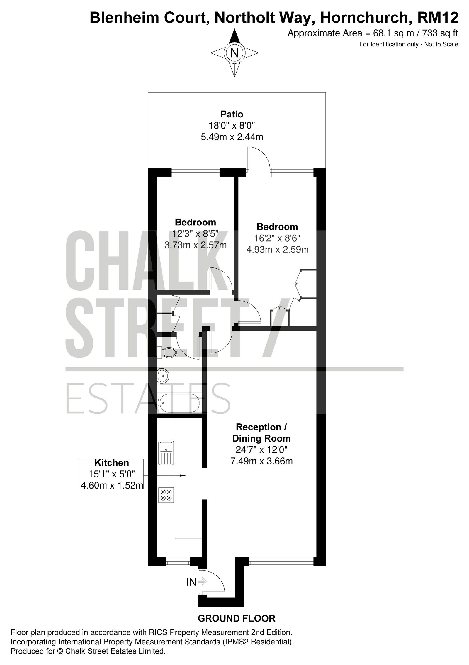 Blenheim Court,Flat 7c, Northolt Way, Hornchurch floorplan