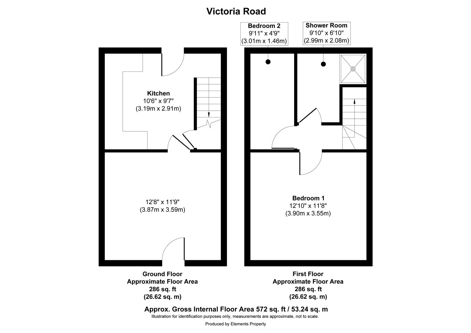 47, Victoria Road, Sheffield floorplan