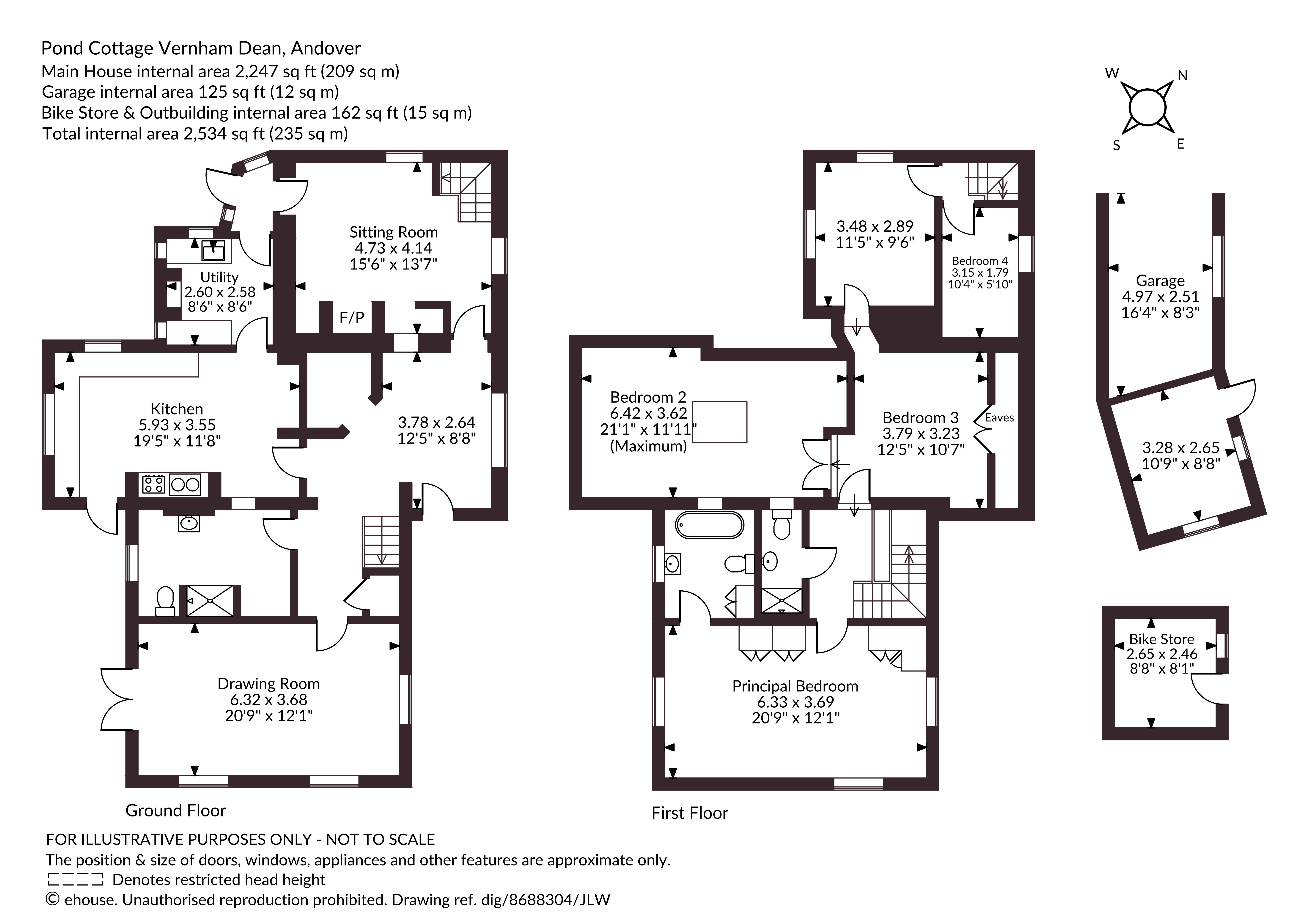 Pond Cottage,, Vernham Dean, Hampshire floorplan