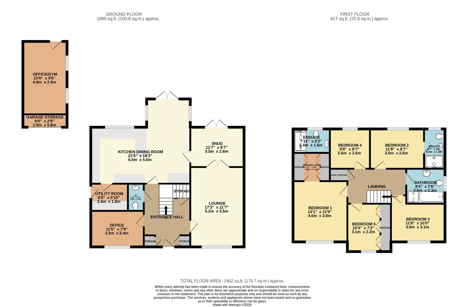 52, Thompson Way, Lichfield floorplan