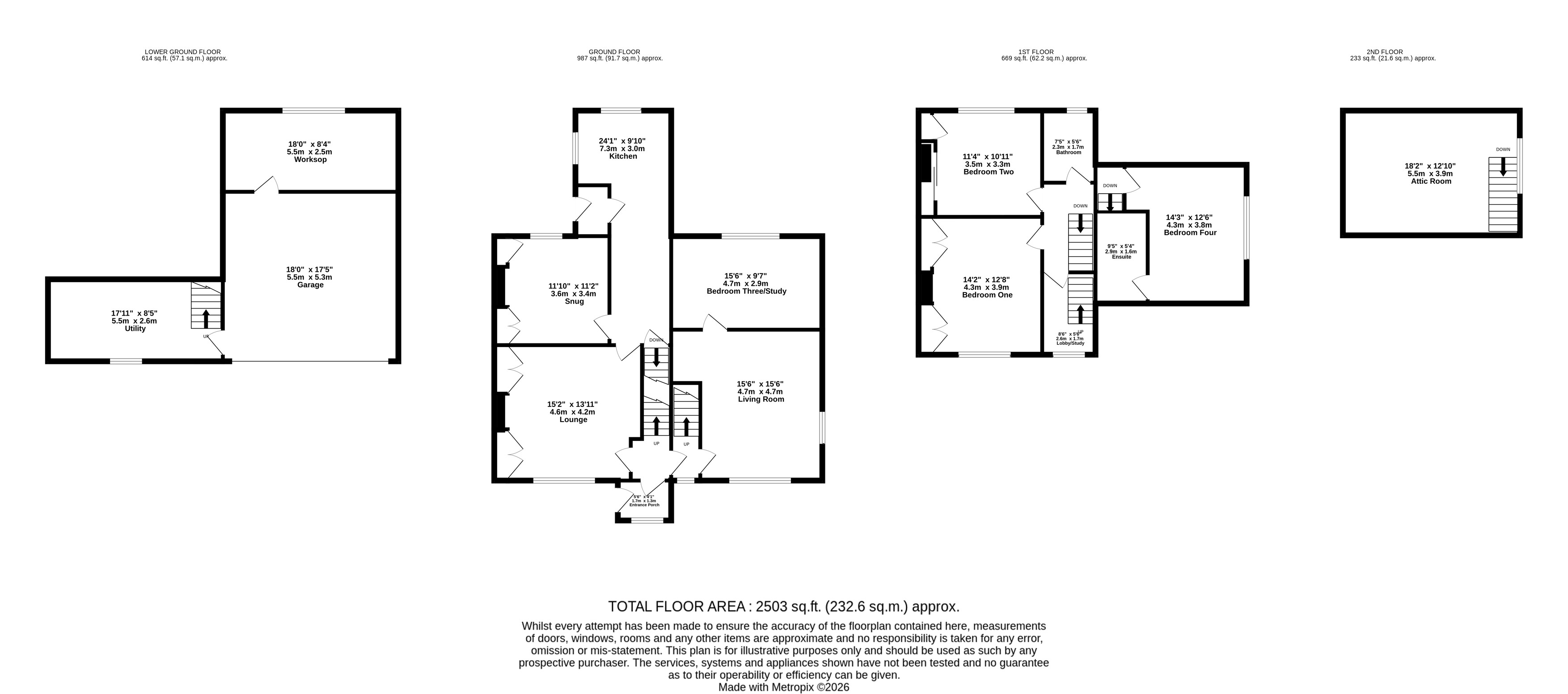 93, Westwood Edge Road, Huddersfield floorplan