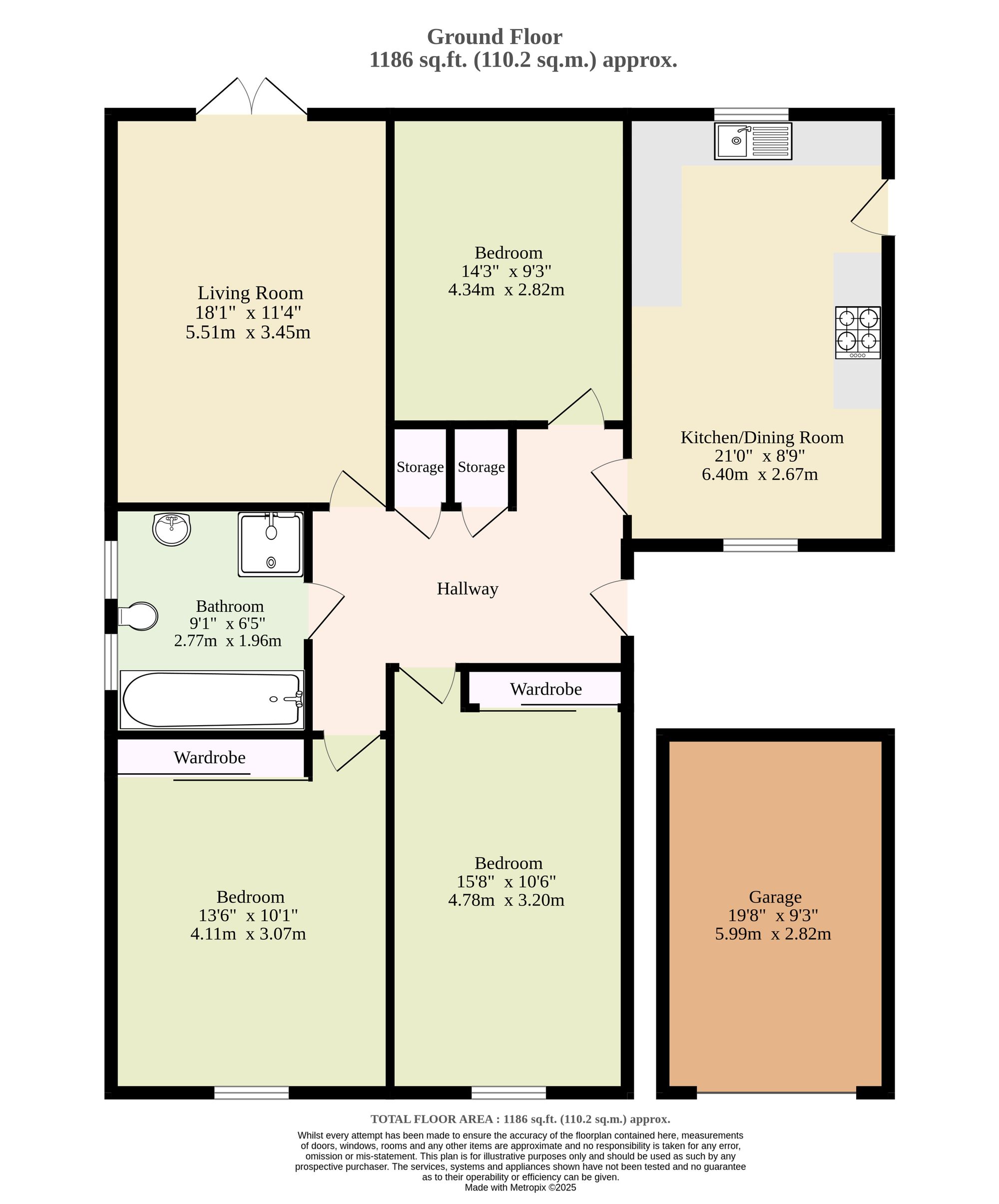 36 New North Road, Attleborough floorplan