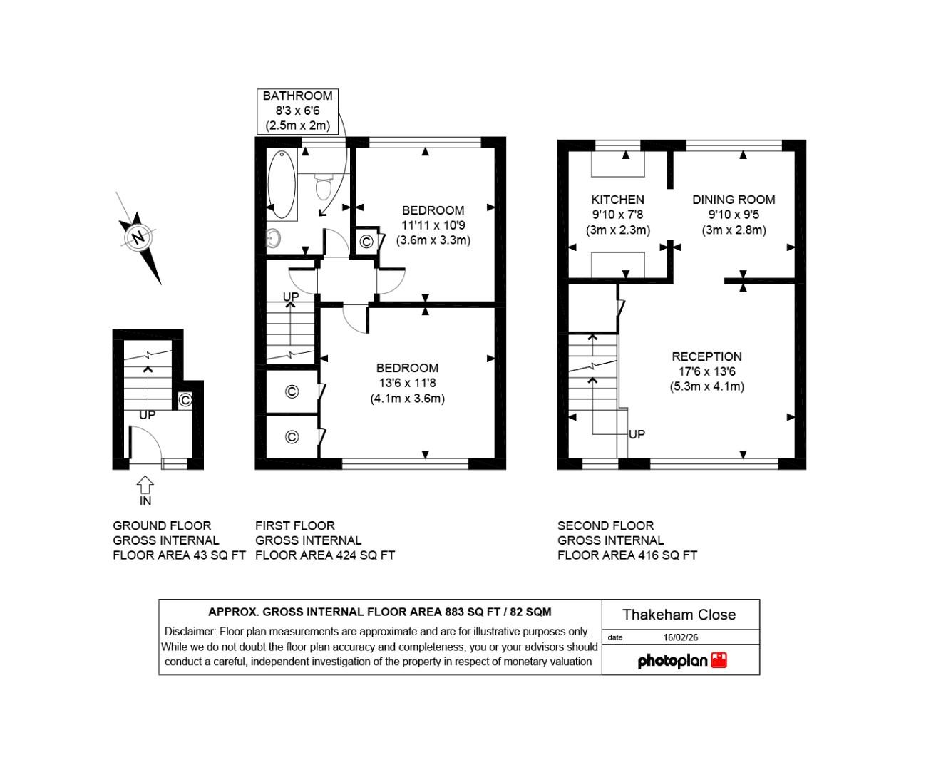 6, Thakeham Close, London floorplan