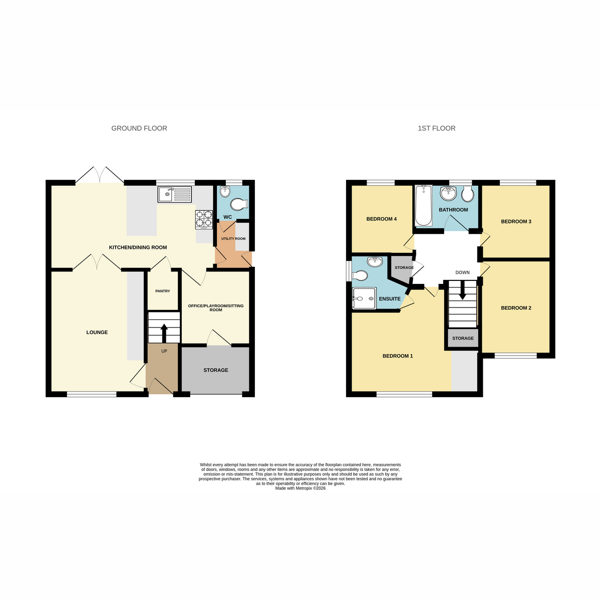 32, Ffordd Y Coetir, Pontyclun floorplan