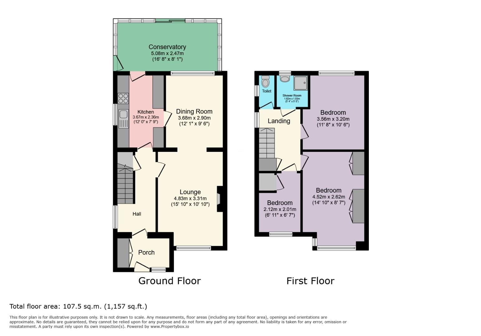 23, St. Albans Road, Sheffield floorplan