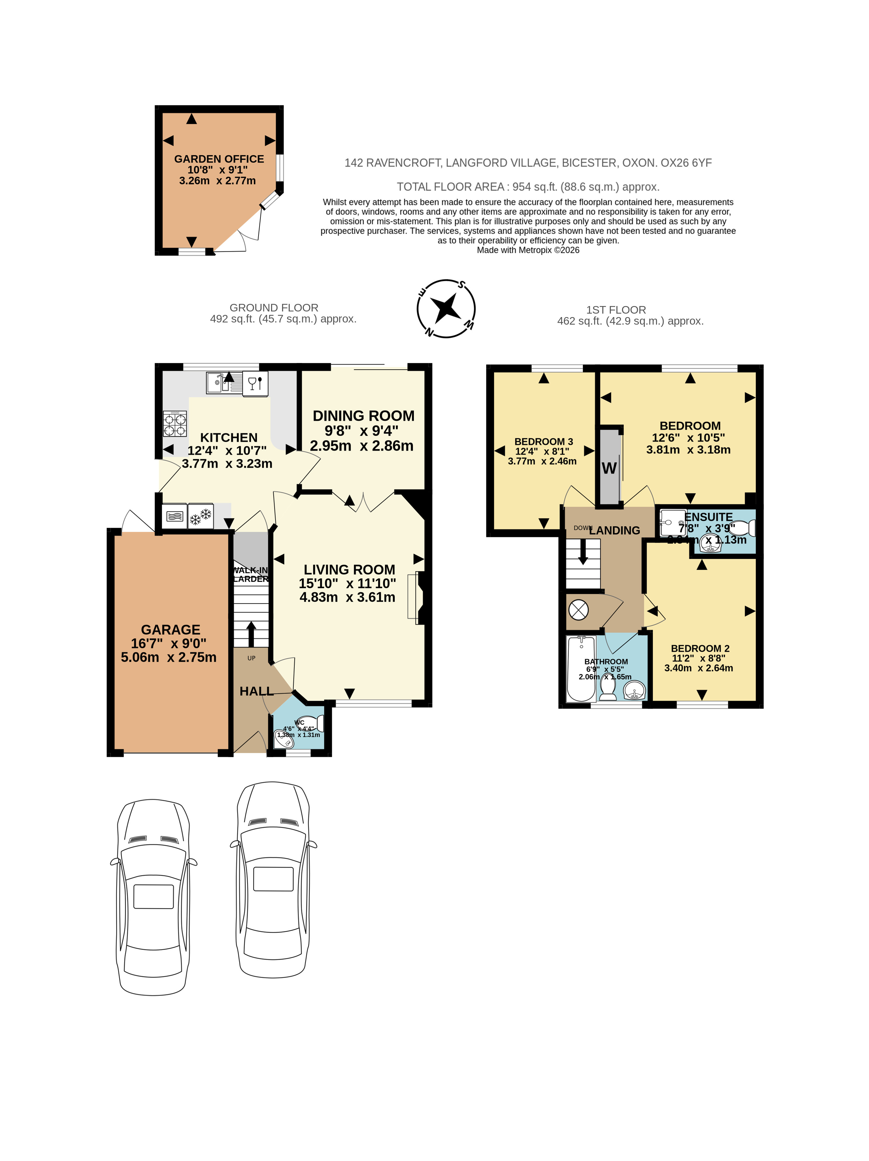 142, Ravencroft, Bicester floorplan