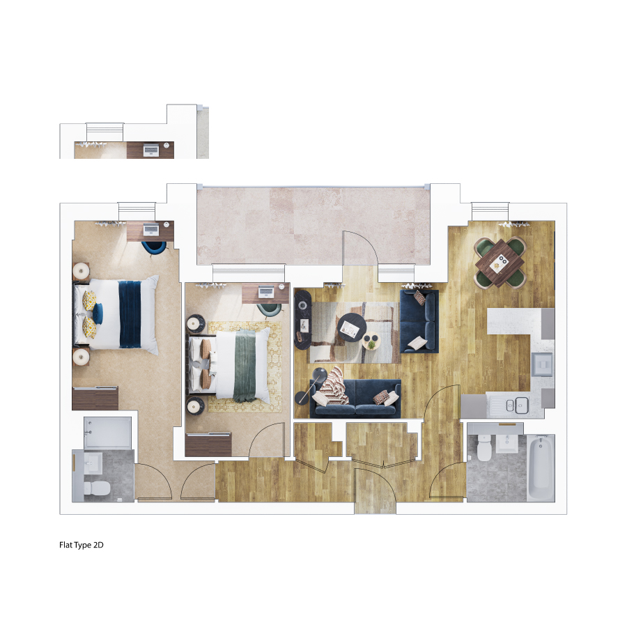 Plot 360, Flat 5 Estella Heights, 10 Henley Approach, Northfleet floorplan