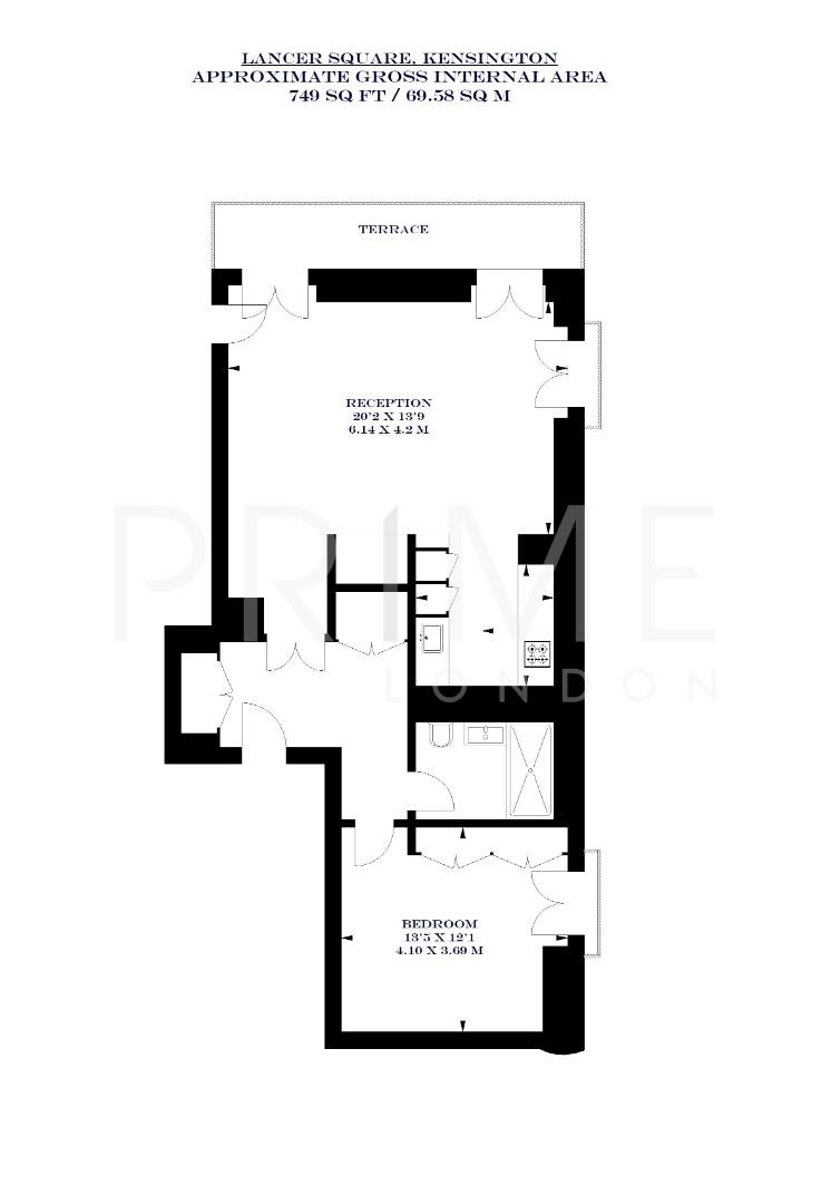 2, 2 Lancer Square, Kensington floorplan