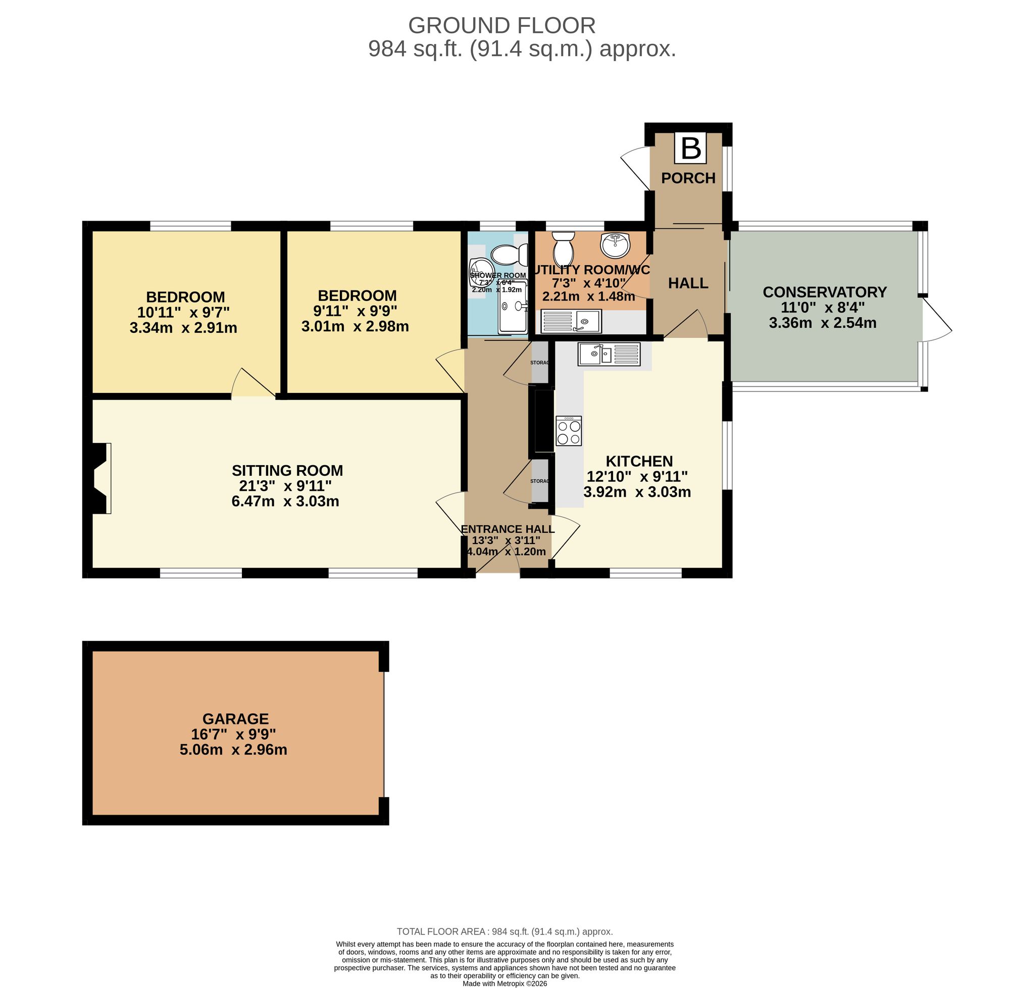 Treetops Castle Road, Okehampton floorplan