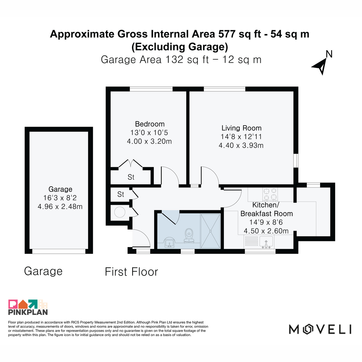 Flat Flat 4, Hamilton Court, Eastwick Park Avenue, Leatherhead floorplan