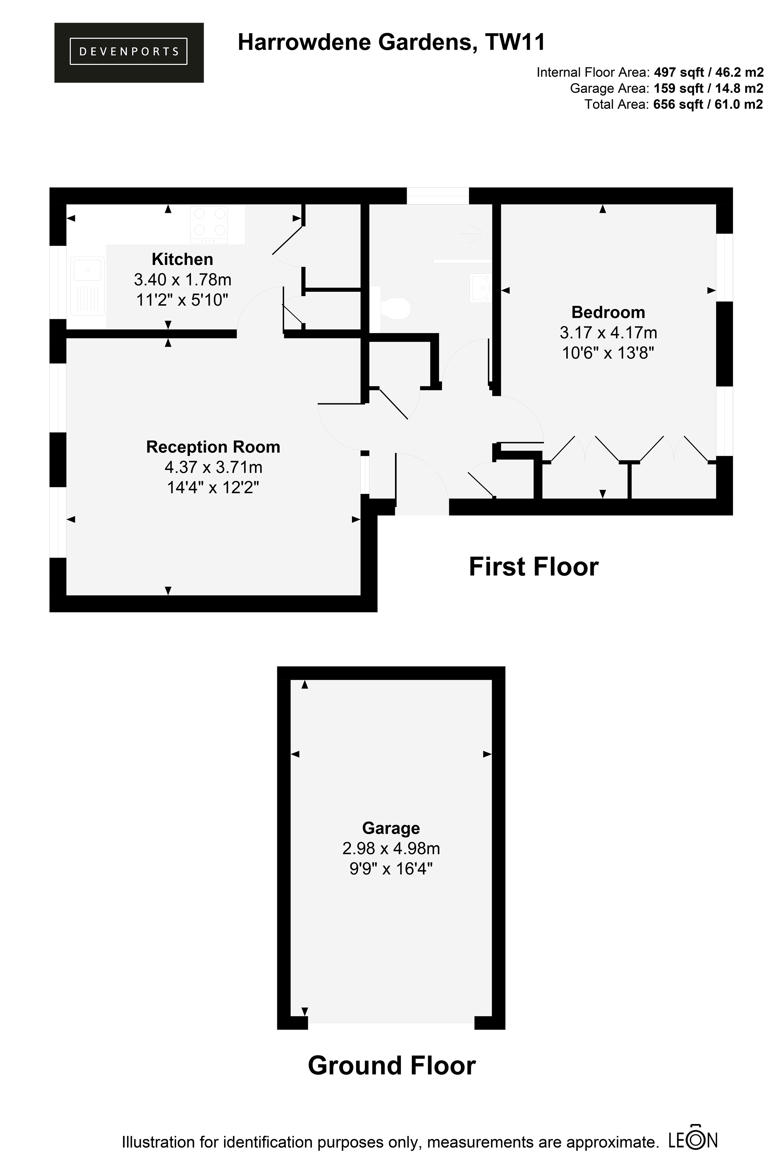 142, Harrowdene Gardens, Teddington floorplan