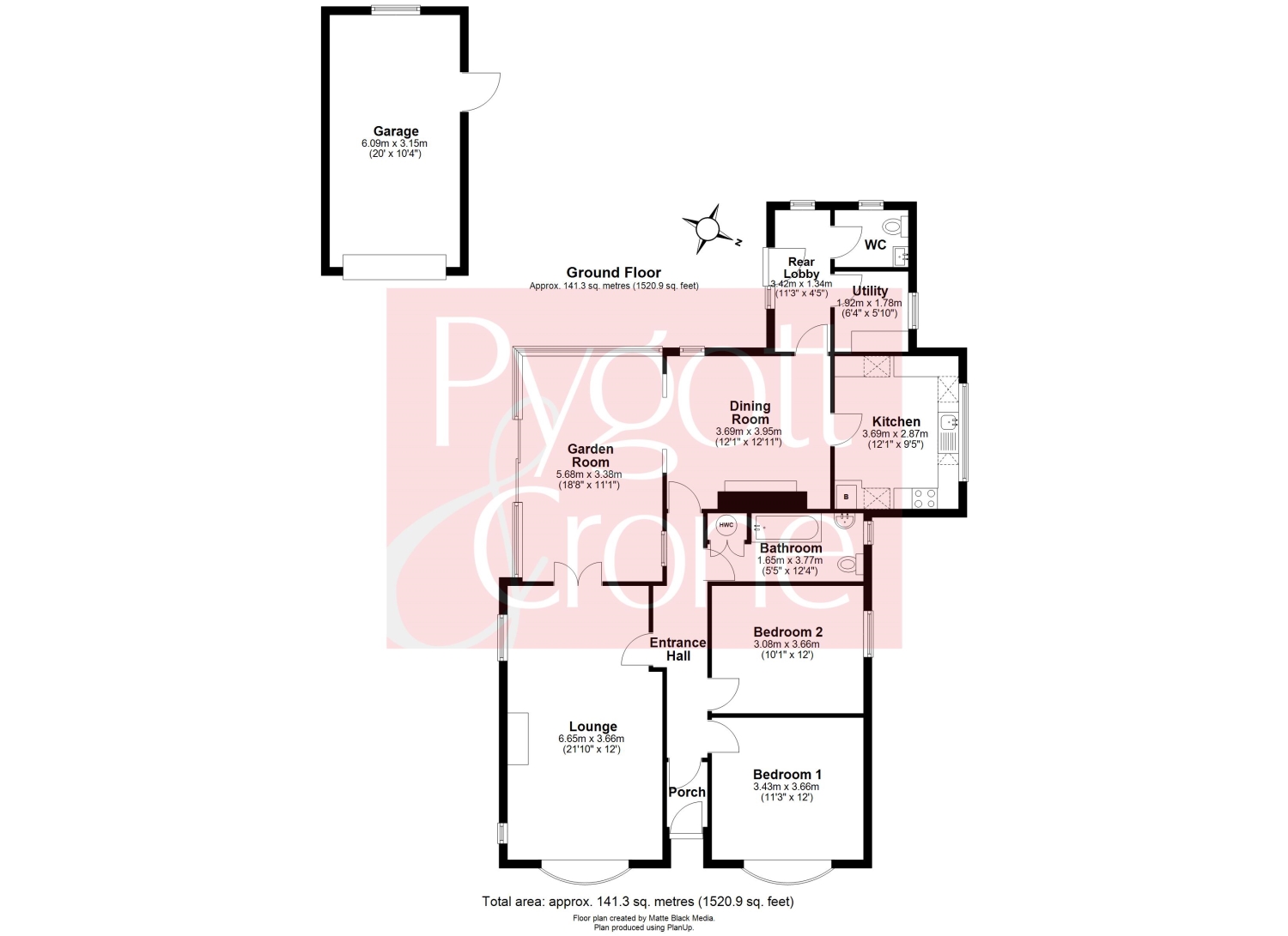 The Bungalow, Fenhouses Lane, Boston floorplan