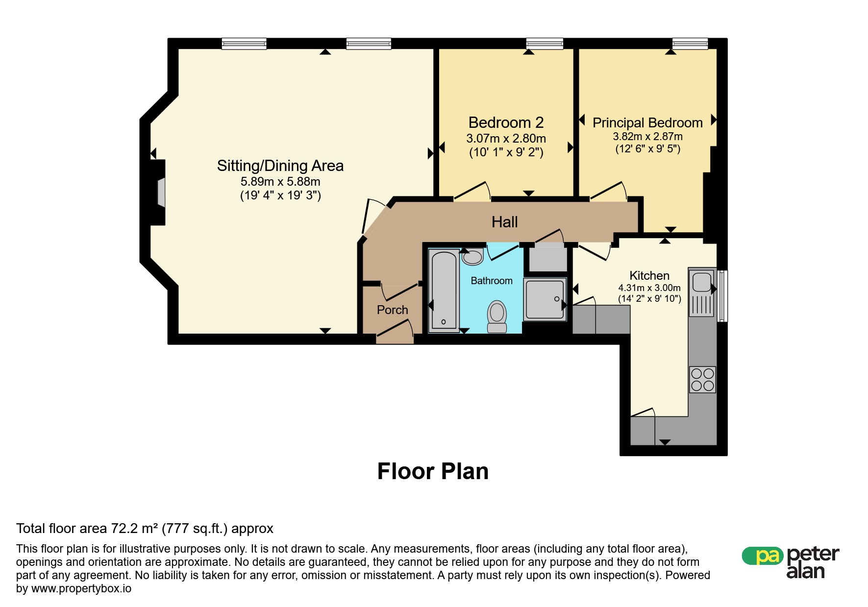 Whitney Suite, Beaufort Arms Court, Agincourt Square, Monmouth floorplan