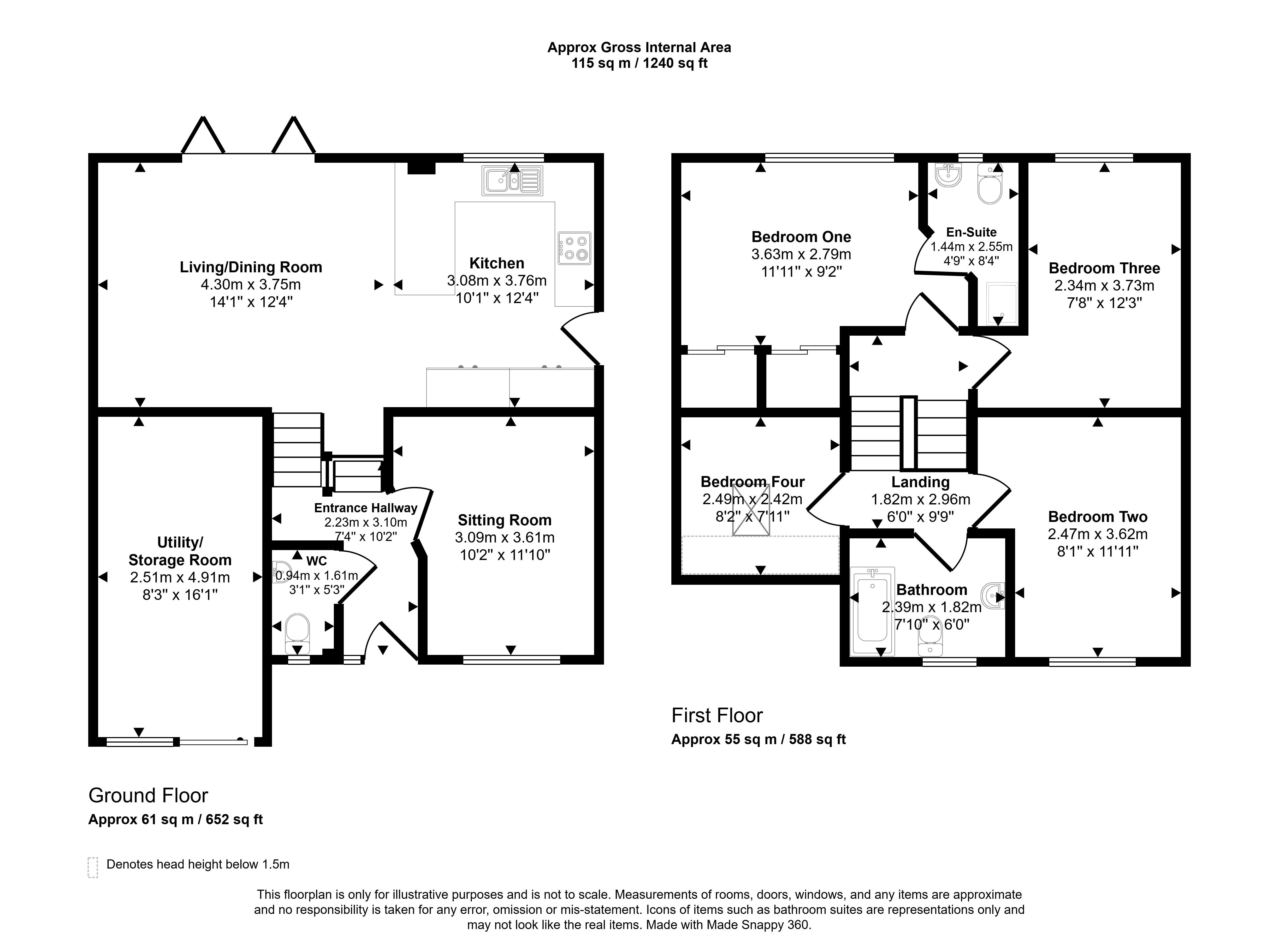 Maesycoed Pontypridd floorplan