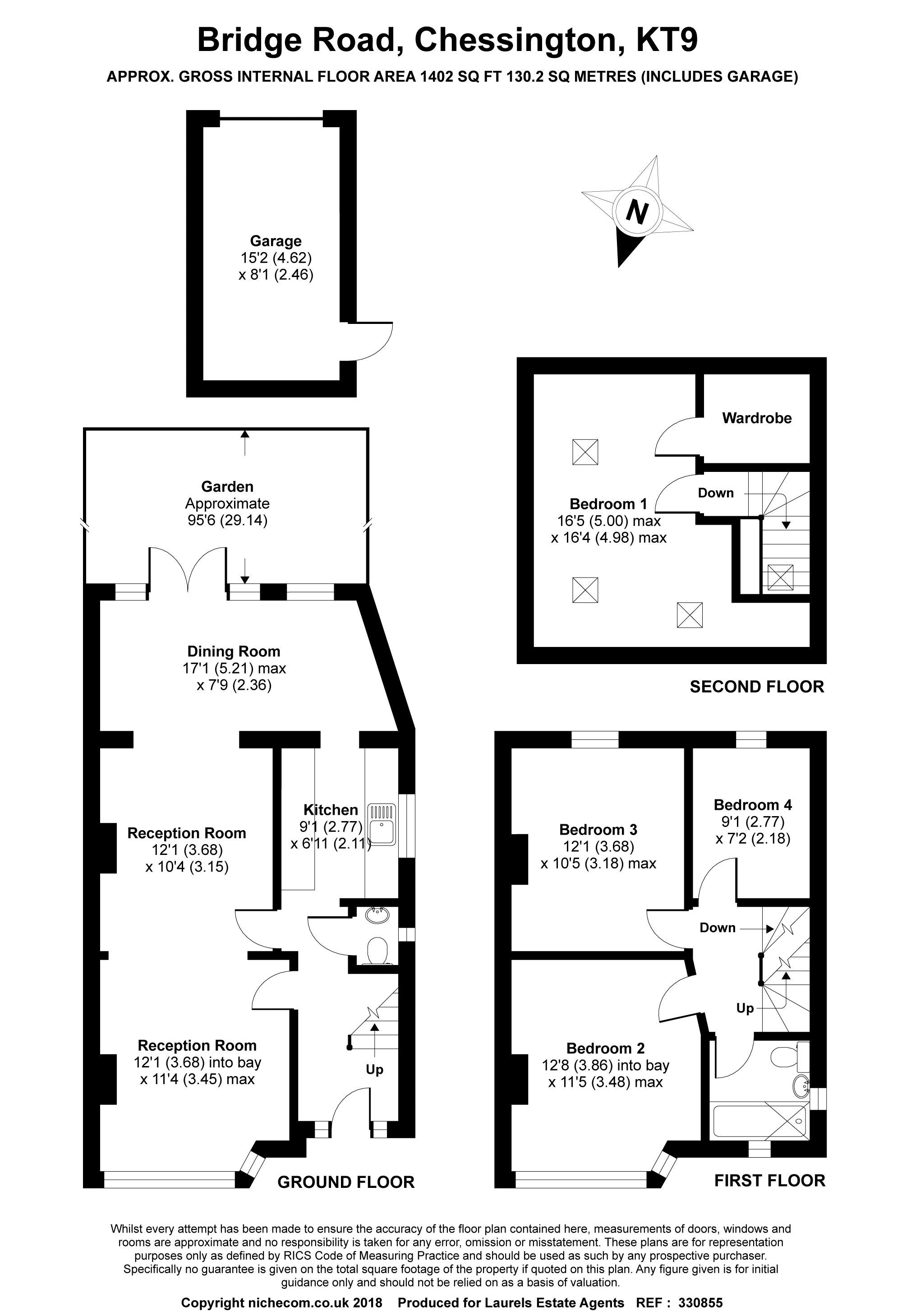 4 Bedrooms Semi-detached house for sale in Bridge Road, Chessington KT9