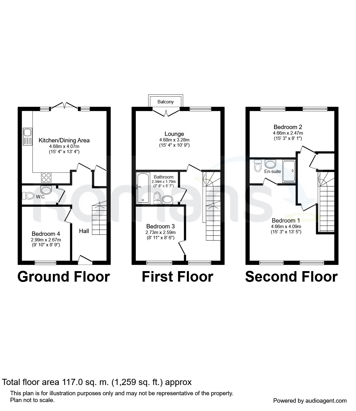 4 Bedrooms Terraced house to rent in Rana Drive, Church Crookham, Fleet GU52