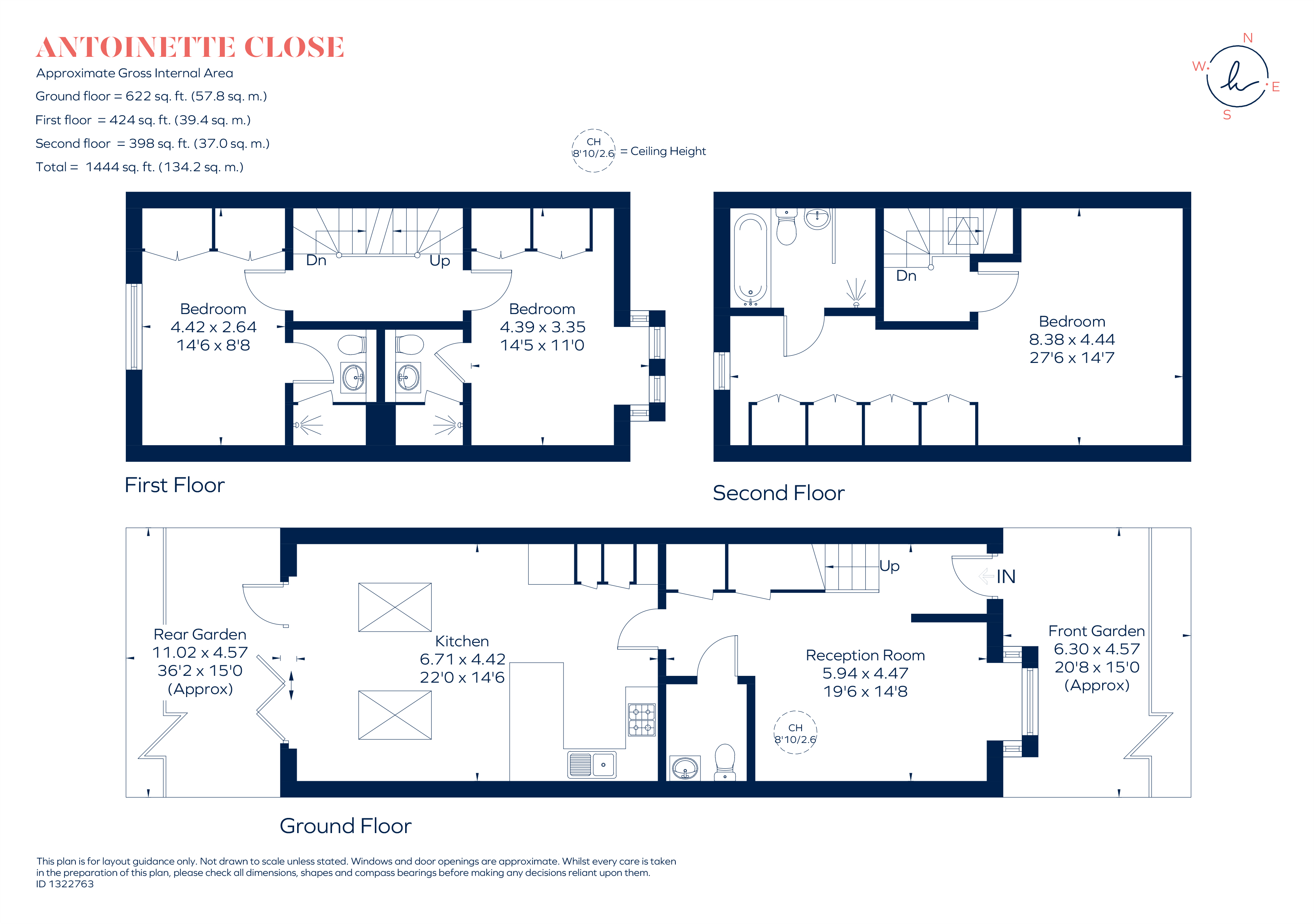 1, Antoinette Close, Kingston Upon Thames floorplan