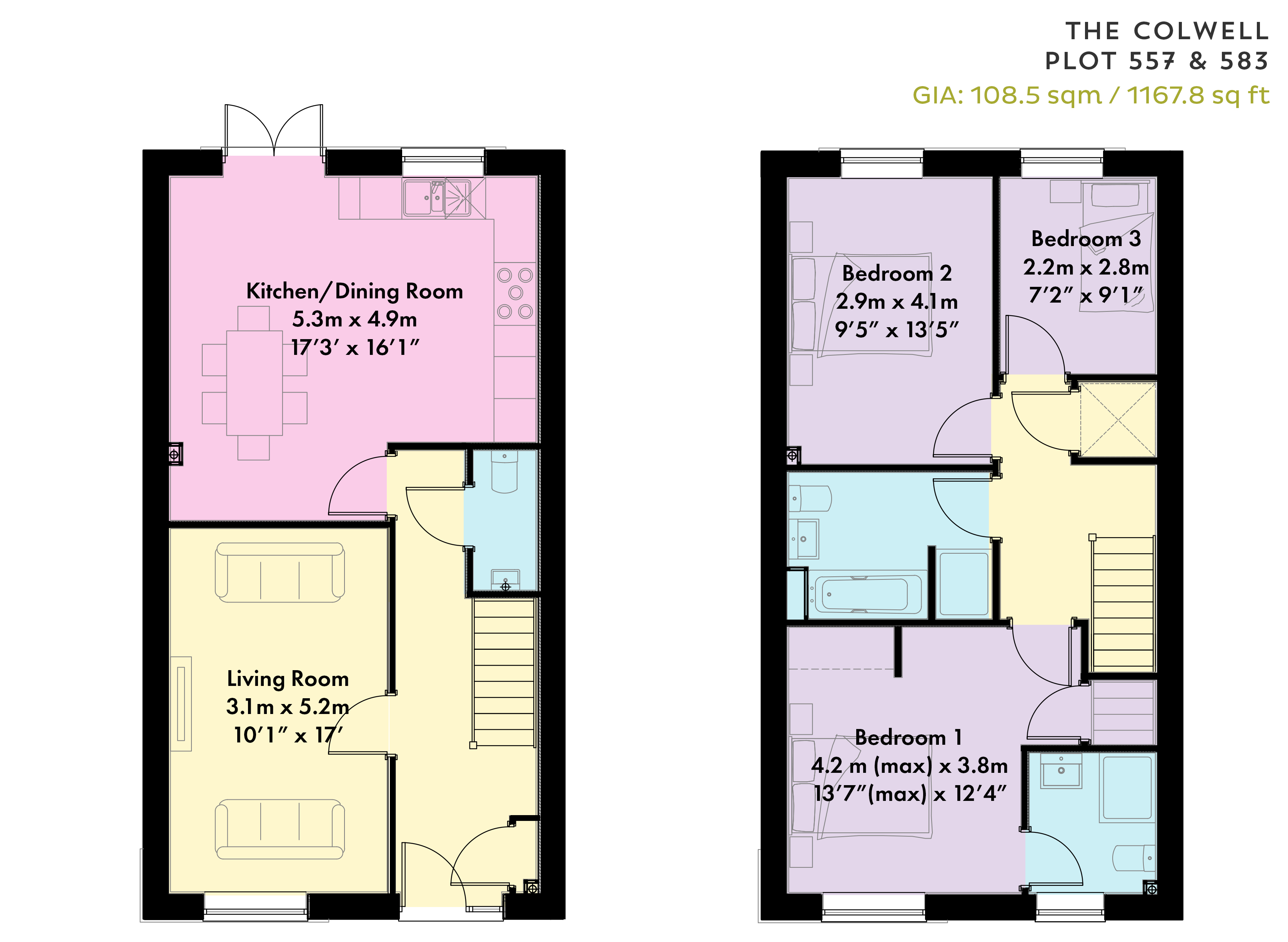 The Colwell Plot 583, Anniversary Avenue East, Ambrosden floorplan