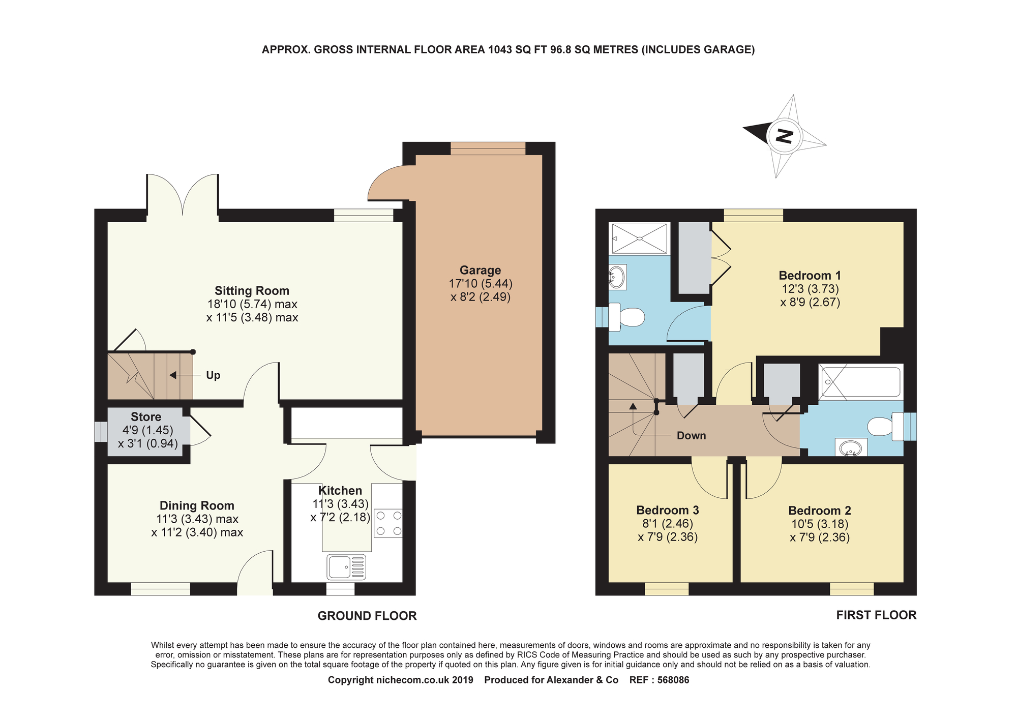 3 bed linkdetached house for sale in Strangers Lane, Tingewick