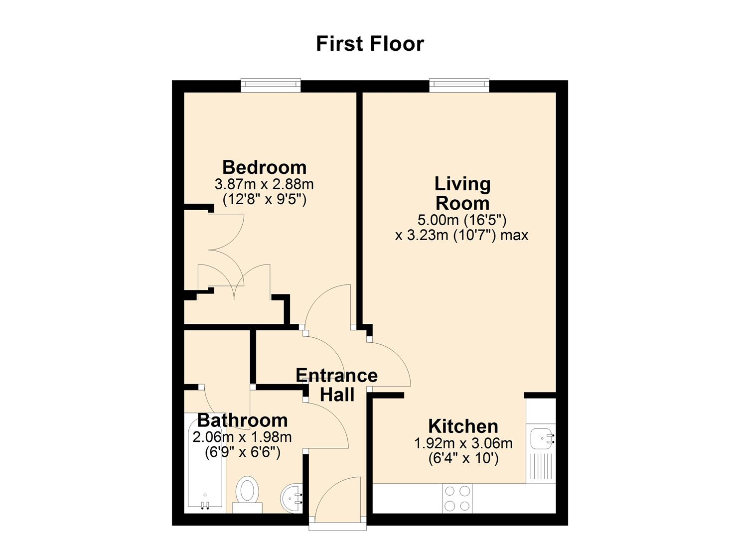 34, Dove Close, Chatham floorplan
