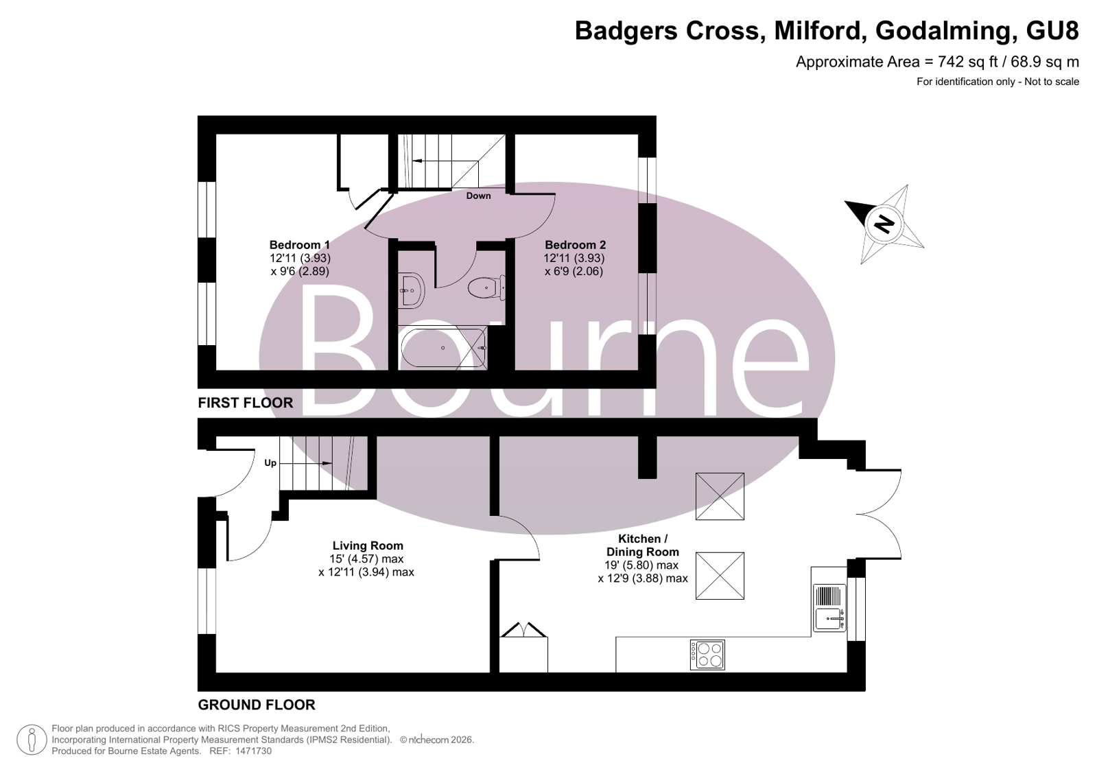 47, Badgers Cross, Godalming floorplan