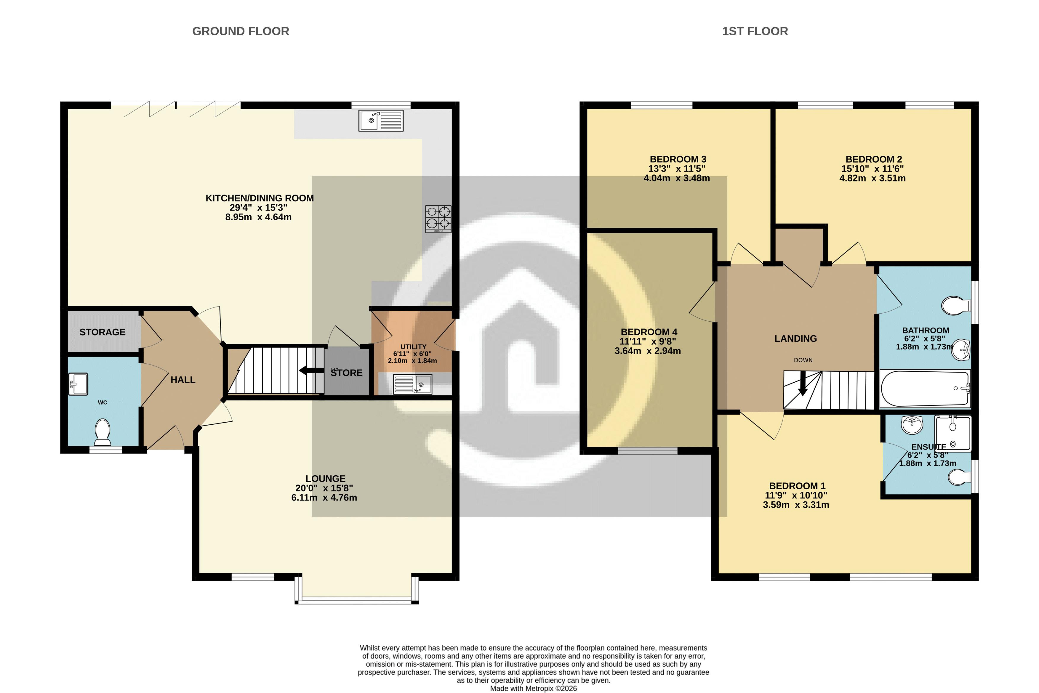 42, Brookmead, Shefford floorplan