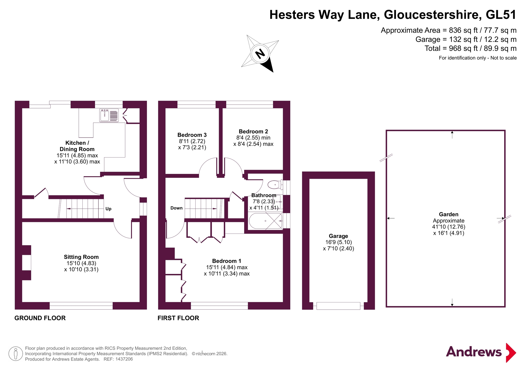 Hesters Way Lane, Gloucestershire floorplan