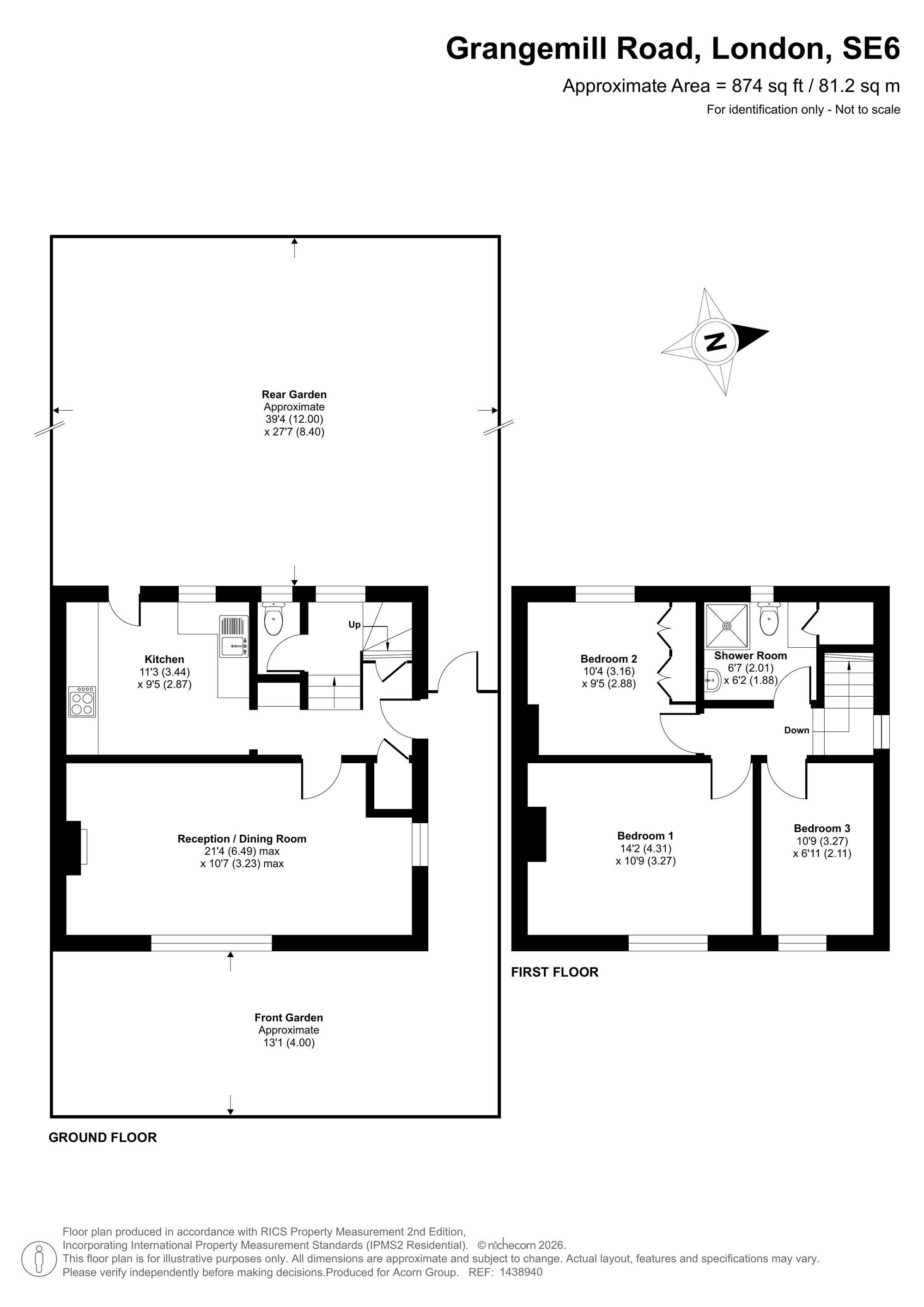 76, Grangemill Road, London floorplan