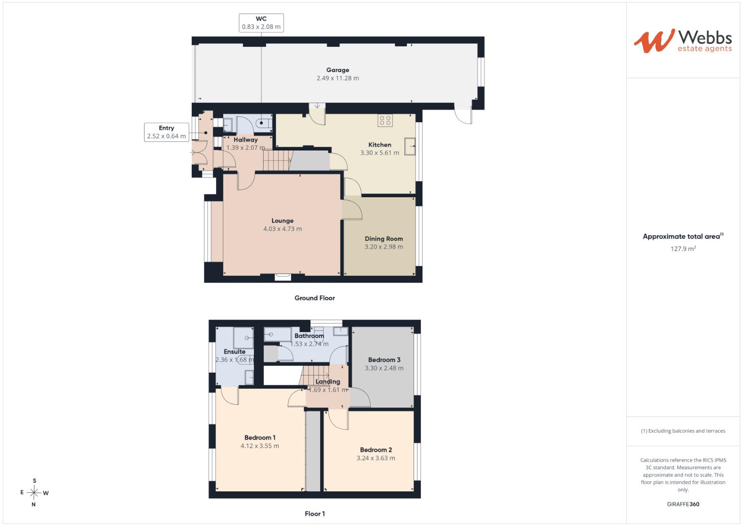 6, Boydon Close, Cannock floorplan