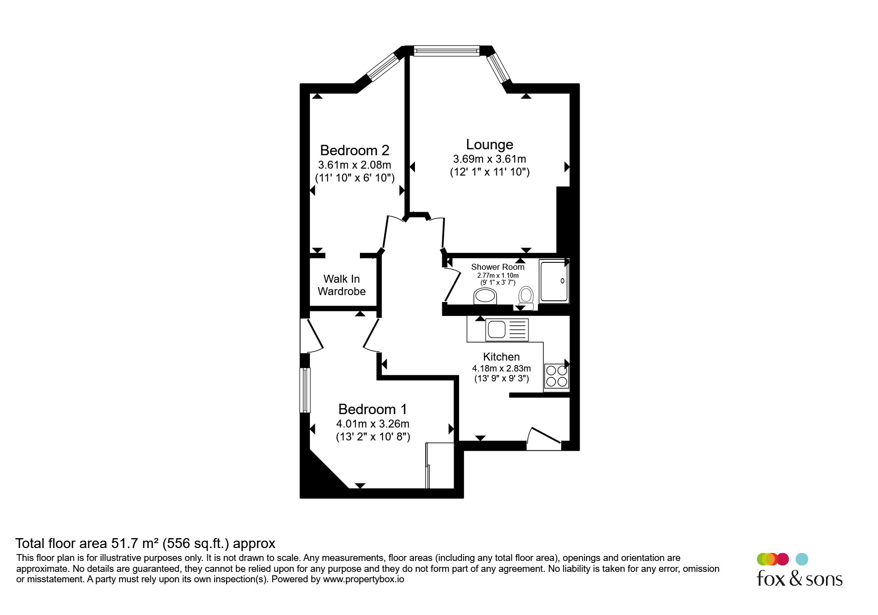 Flat 1, 49, Upper Rock Gardens, Brighton floorplan