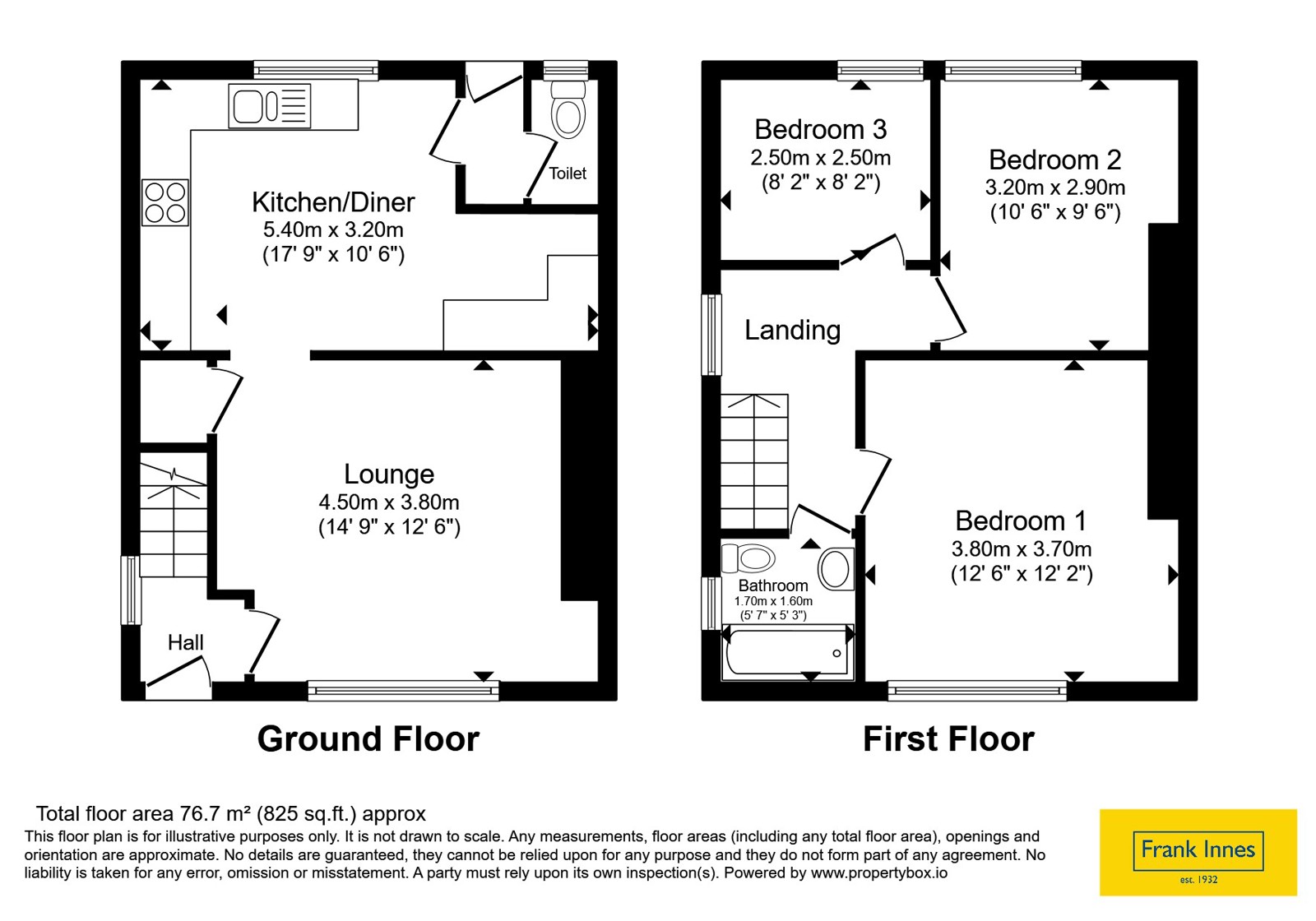 1, St. Johns Road, Chesterfield floorplan