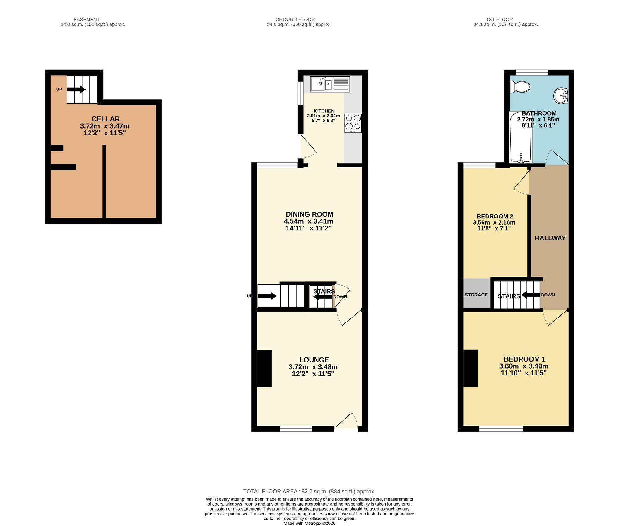 9 Foljambe Road, Chesterfield floorplan