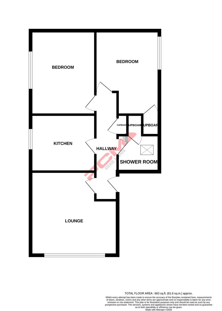 12 Mardan Court, Upper Maze Hill, St. Leonards-On-Sea floorplan