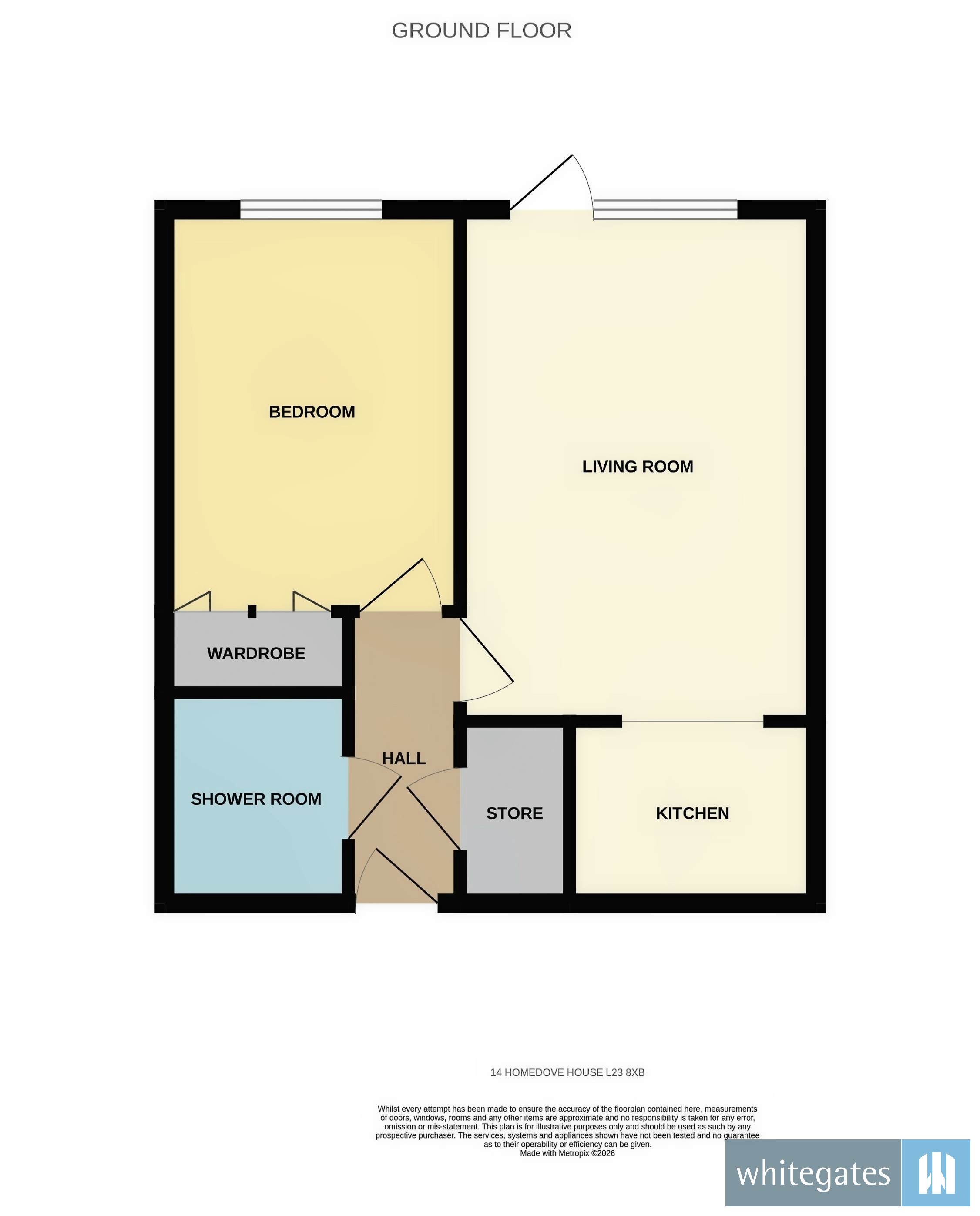 Flat 12, Homedove House,, Blundellsands Road East, Merseyside floorplan