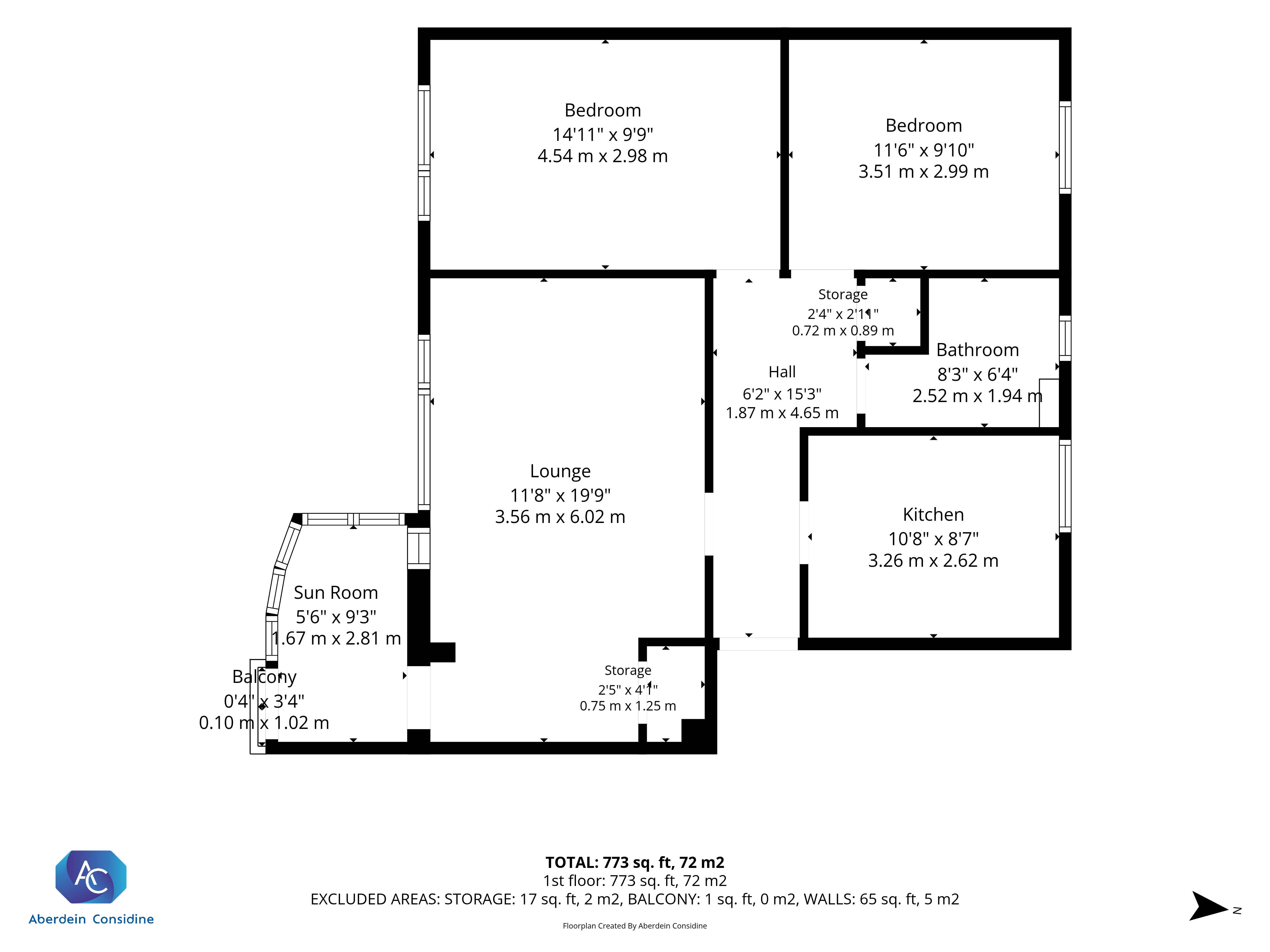 3/2, 79 James Nisbet Street, Glasgow, Glasgow City, G21 floorplan