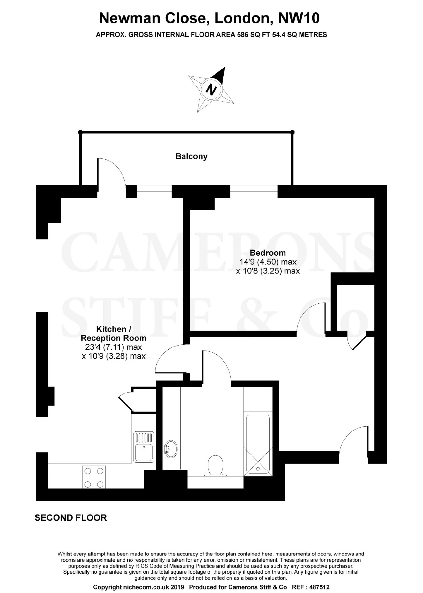 1 Bedrooms Flat for sale in Newman Close, London NW10