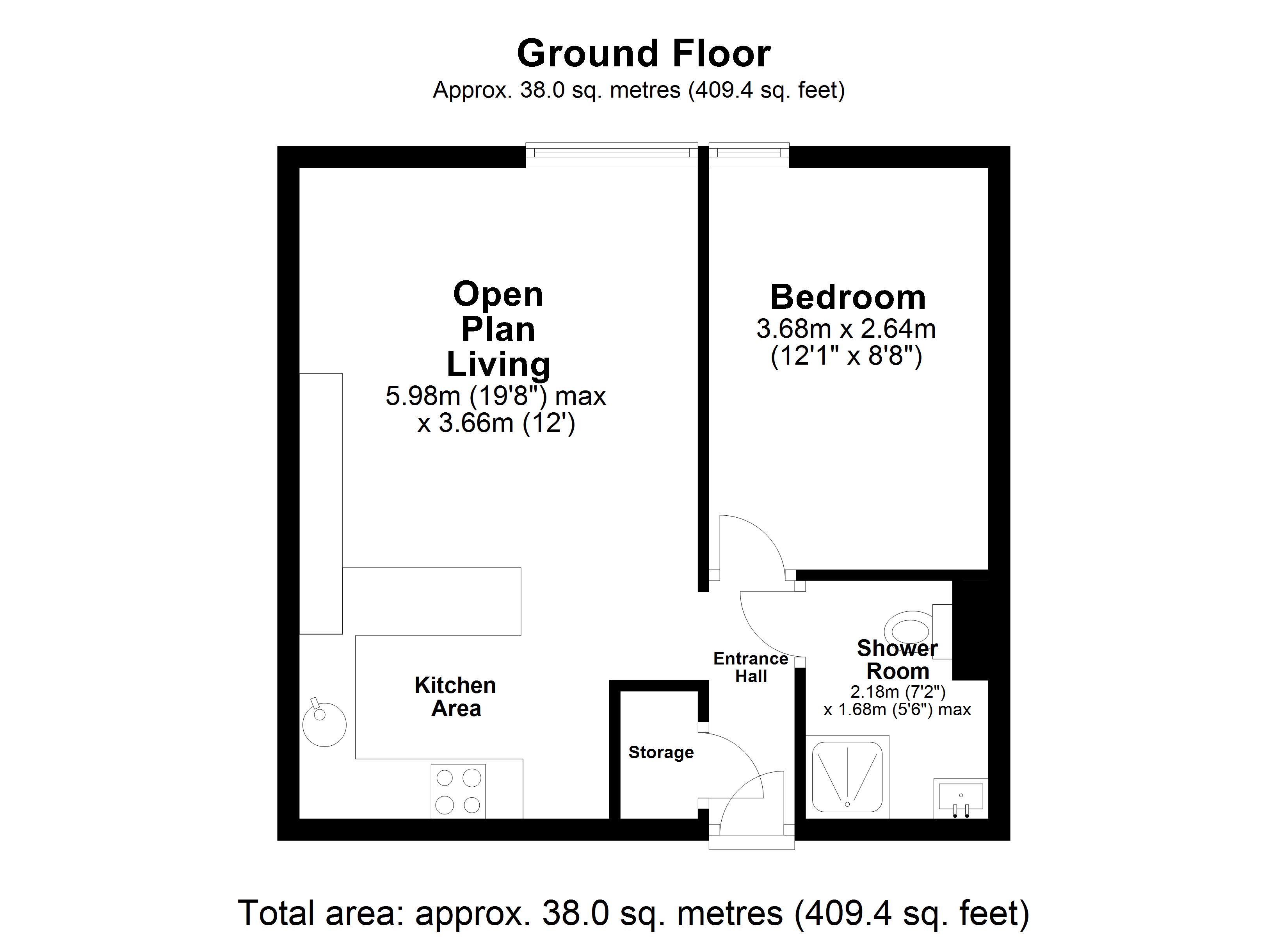 1 Bedrooms Flat for sale in Middlesex Court, Lyon Close, Clacton-On-Sea CO15