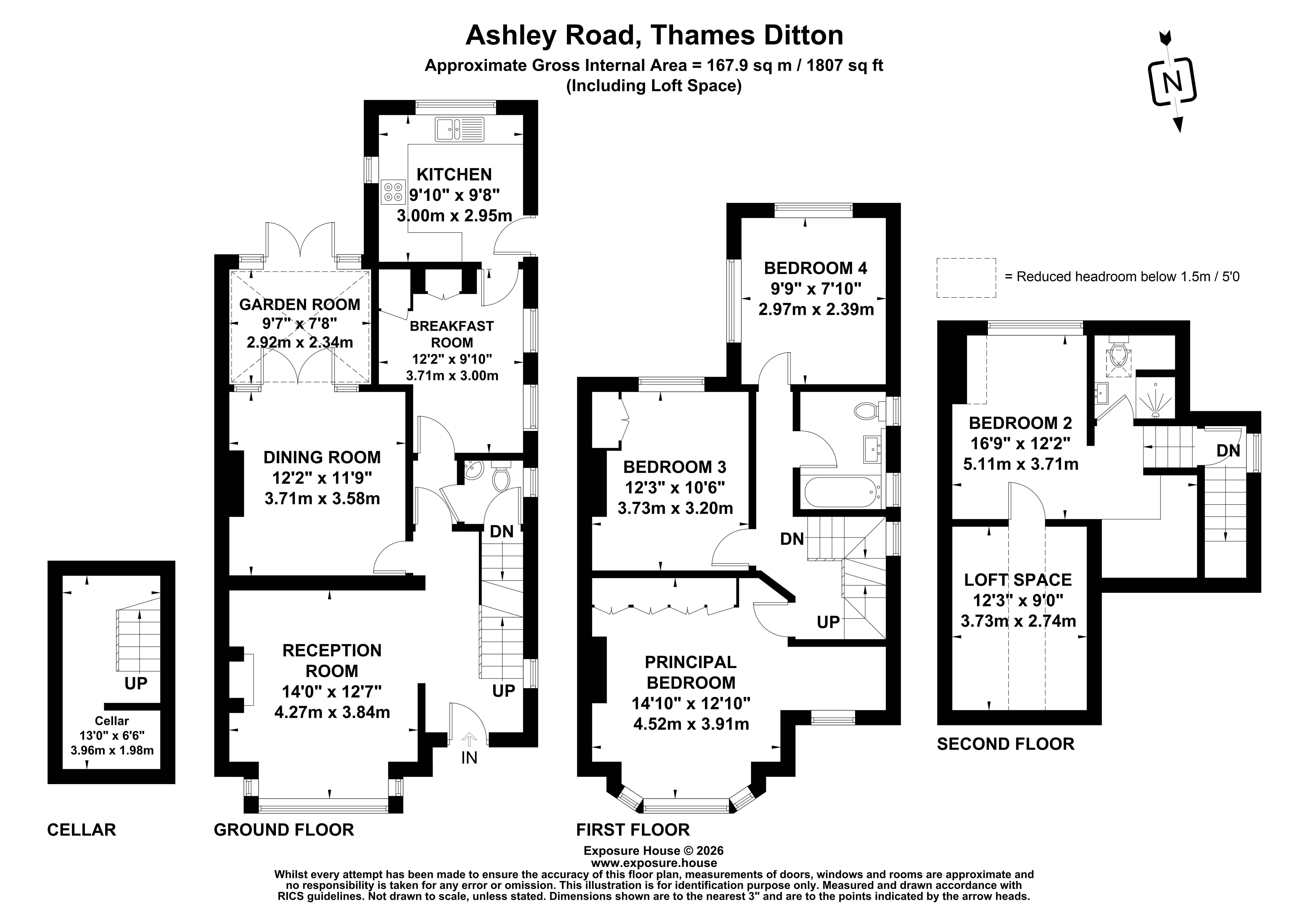 Heywoods, 11, Ashley Road, Surrey floorplan