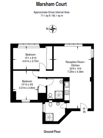 2 Bedrooms Detached house to rent in Marsham Court, Marsham Street SW1P