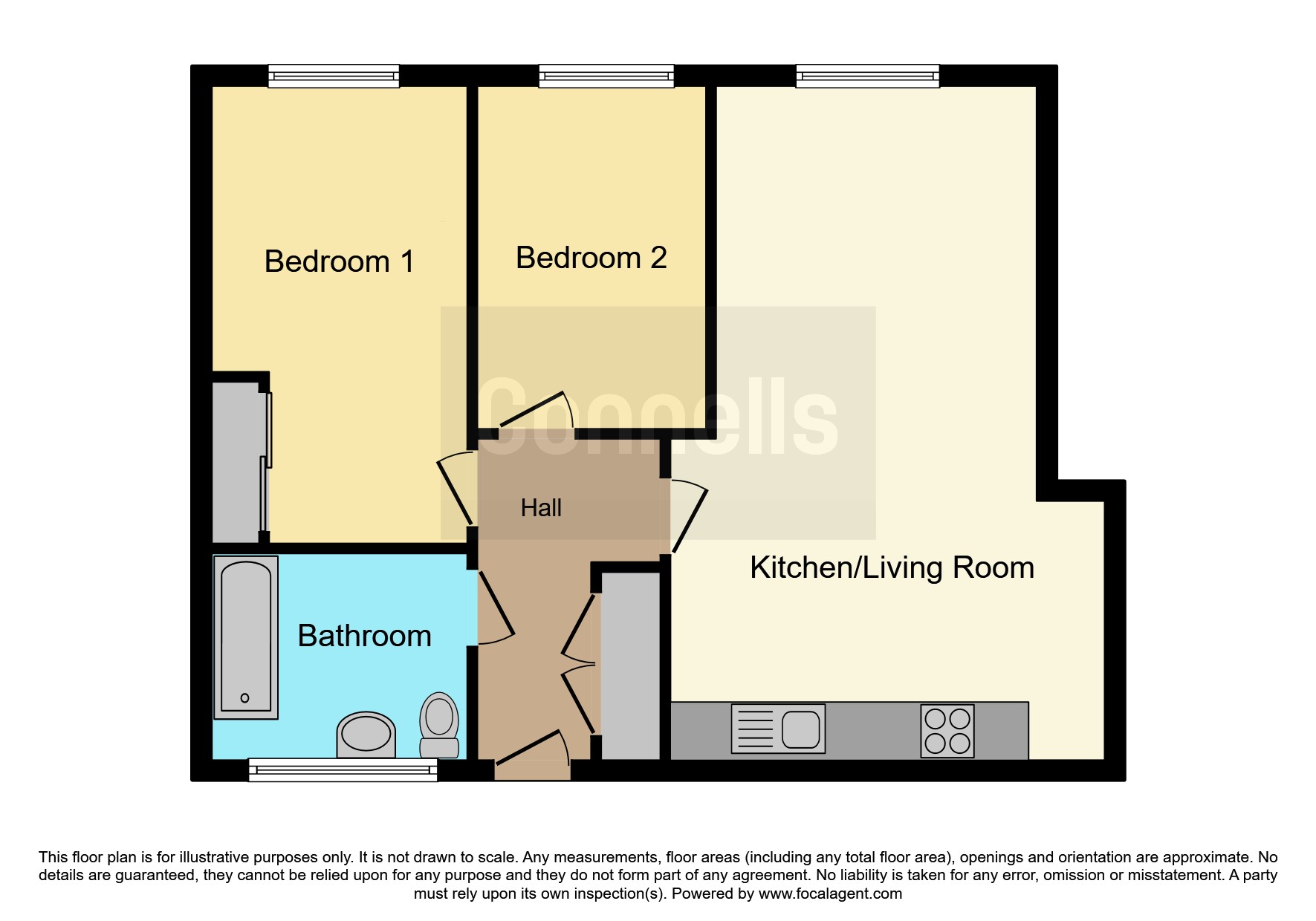 Flat 48, The Panorama, Park Street, Ashford floorplan