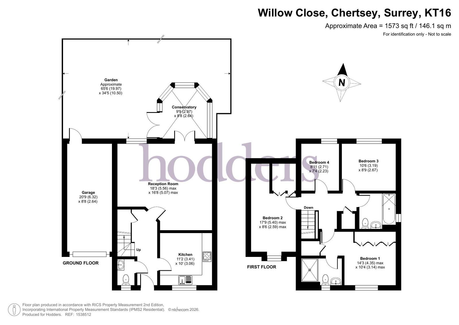 Willow Close, Chertsey floorplan