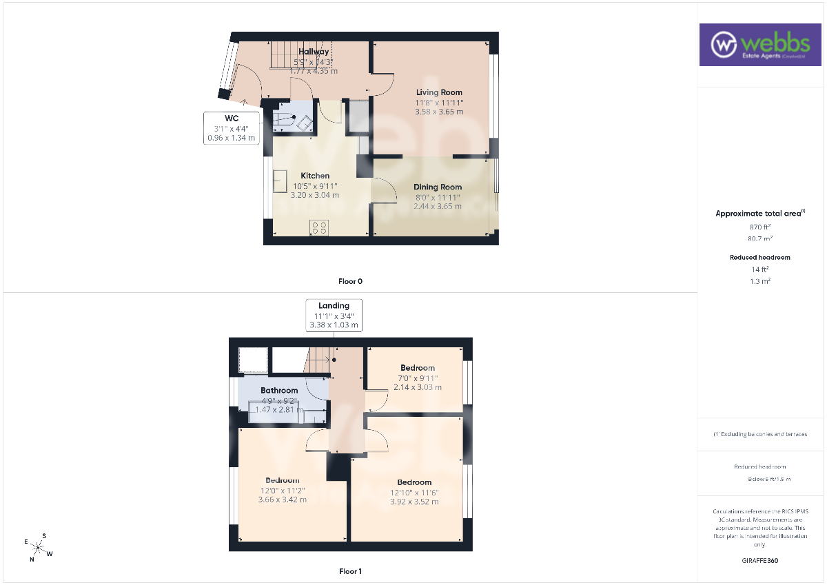 95 The Lindens, Croydon floorplan