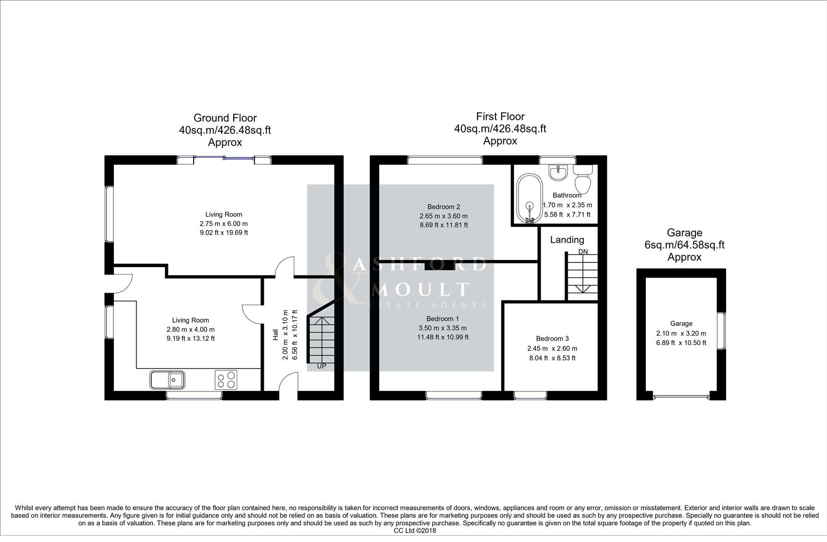 74, Park Road, Nottingham floorplan
