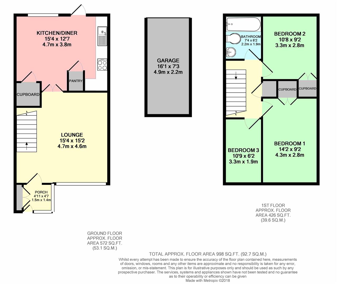 3 Bedrooms Terraced house for sale in Poole Close, Tilehurst, Reading RG30