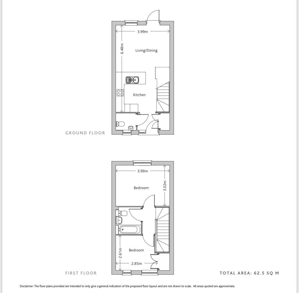 22 Meadow View, Ashford floorplan