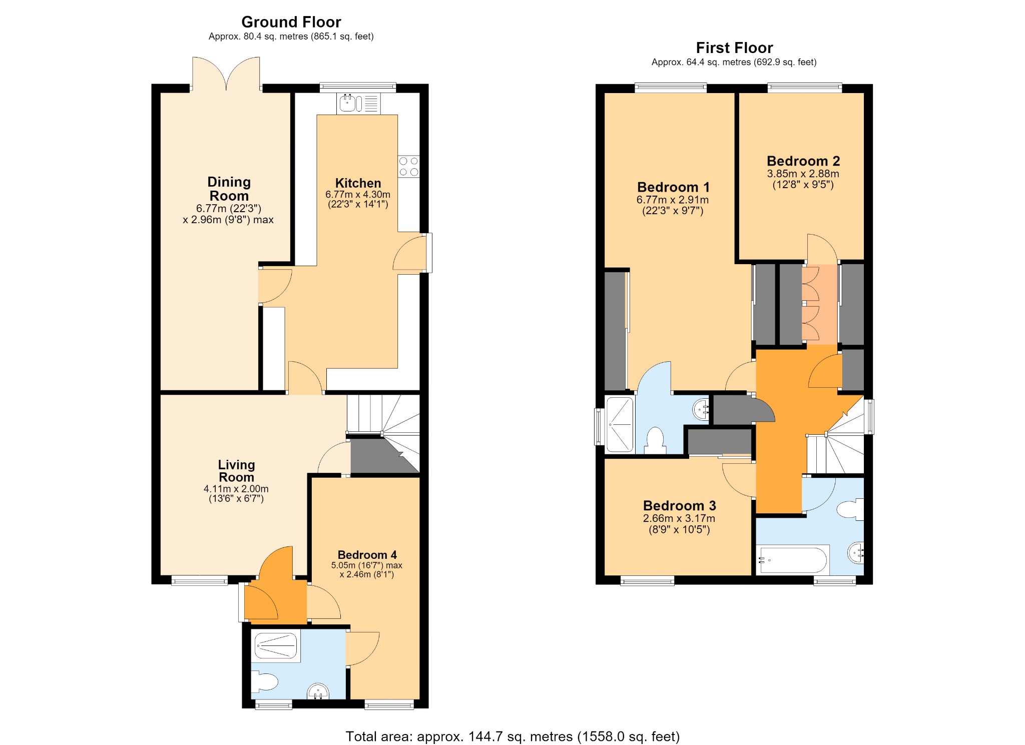 55 Hastings Crescent, Old St. Mellons, South Glamorgan floorplan