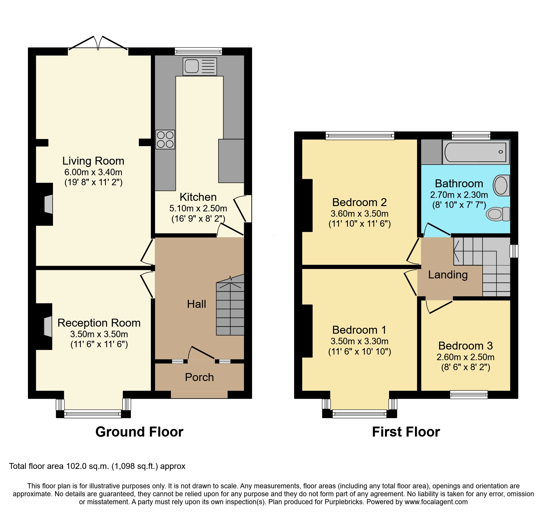 47, County Road, Ormskirk floorplan